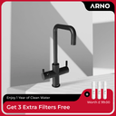 ARNO Classic Square 4-in-1 Matt Black Instant Boiling Water Tap