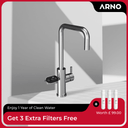 ARNO Square 4 in 1 Chrome Instant Boiling Hot Water Tap