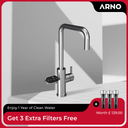 ARNO Square 5 in 1 Chrome Instant Boiling Hot Water Tap