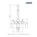 ARNO Classic Square 4-in-1 Matt Black Instant Boiling Water Tap