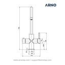 ARNO Classic Curve 4-in-1 Chrome Instant Boiling Water Tap