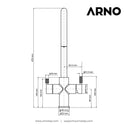 ARNO Classic Flex 4-in-1 Chrome Instant Boiling Water Tap