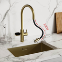  - ARNO Flex 5 in 1 Champagne Gold Instant Boiling Hot Water Tap - ARNO