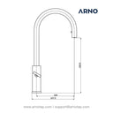 ARNO Instant Boiling Hot Water Tap-Boiler Dimensions