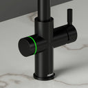 ARNO Halo matt black boiling water tap green LED halo ring indicating filtered water