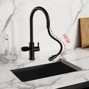  - ARNO Flex 5 in 1 Matt Black Instant Boiling Hot Water Tap - ARNO